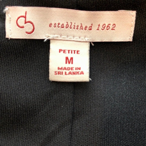 Women's cb Established Black Rhinestone V-Neck 3/4 Split Sleeve Jersey Top Sz PM - Picture 8 of 10